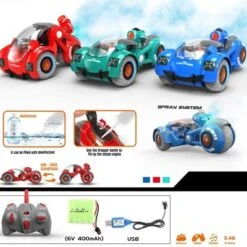 Decome Spray-Stunt-Transformationsauto Elektrisches Ferngesteuertes Spielzeugauto -Billiges Spielzeug Geschäft 30520632 03