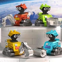 Epik Presse Trägheit Roboter Engineering Auto Kinder Lernspielzeug Weltraum Mond Roboter Presse Technik Auto Kinderspielzeug -Billiges Spielzeug Geschäft 30538597 06