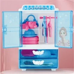Syntek Kinderpuppe Verkleiden Sich Spielhaus Mädchen Interaktives Spielzeug Aufbewahrung Mini Kleiderschrank Kinderspielzeug -Billiges Spielzeug Geschäft 30551828 06