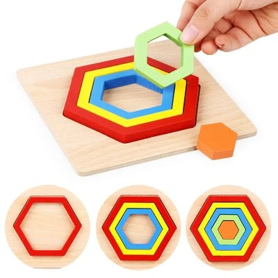 Syntek Kinderaufklärung Früherziehung Bunter Ring Holzspielzeug Kognitives Puzzle Der Geometrischen Formen 4 Syntek Kinderaufklärung Früherziehung Bunter Ring Holzspielzeug Kognitives Puzzle Der Geometrischen Formen – Bild 4