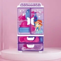 SHAOKE Mini Garderobe Aufbewahrung Für Kinderspielzeug Puppe Für Kinder Verkleiden Sich Spielhaus Interaktives Spielzeug Für Mädchen Ankleidepuppenzubehör -Billiges Spielzeug Geschäft 30746096 06