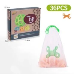 MINIWHALE Vielfältige Bauklötze Pädagogisches Puzzlespielzeug Mehrfarbige Weiche Bauklötze Puzzlespielzeug