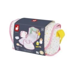 Janod J06501 Wickeltasche Mit 8 Hölzernen Accessoires Für Babys Von 36 Bis 42 Cm-Imitationsspielzeug-Imagination Learning--Zertifiziert Ab 2 Jahren -Billiges Spielzeug Geschäft 30868122 03