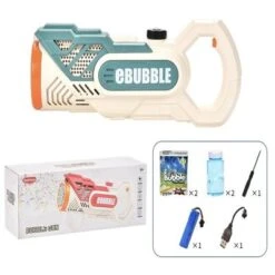 Decome Vollautomatische Elektrische Seifenblasenmaschine Für Kinder Im Freien Kinder Halten Eine Seifenblasenpistole Mit 39 Löchern