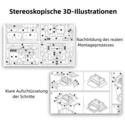 SHAOKE Kinderpädagogisches Gebäude, Handgefertigtes Puzzle-Modellspielzeug 3D-Baupuzzle Aus Holz Für Kinder Geschicklichkeitsspiele -Billiges Spielzeug Geschäft 30911069 04
