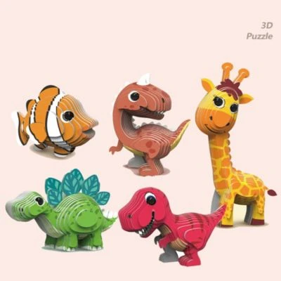 SHAOKE Intellektuelles Lernspielzeug Zusammenbauen 3D Tiermodell Puzzles Für Kinder Denkspiele 2 SHAOKE Intellektuelles Lernspielzeug Zusammenbauen 3D Tiermodell Puzzles Für Kinder Denkspiele – Bild 2