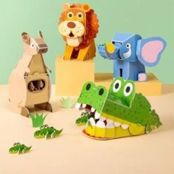 Enbaoxin Handgefertigt Tiere Puzzle Modell Spielzeug 3D Puzzle Tiere Kinder Handgefertigt -Billiges Spielzeug Geschäft 30987563 03