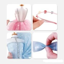 Syntek DIY Handgefertigtes Kostümdesign-Set Mädchen-Design-Kleidung, Exquisiter Schmuck, Pädagogisches Spielzeug 6 Syntek DIY Handgefertigtes Kostümdesign-Set Mädchen-Design-Kleidung, Exquisiter Schmuck, Pädagogisches Spielzeug -Billiges Spielzeug Geschäft 31064951 03