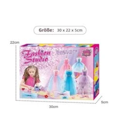 Syntek DIY Handgefertigtes Kostümdesign-Set Mädchen-Design-Kleidung, Exquisiter Schmuck, Pädagogisches Spielzeug 7 Syntek DIY Handgefertigtes Kostümdesign-Set Mädchen-Design-Kleidung, Exquisiter Schmuck, Pädagogisches Spielzeug -Billiges Spielzeug Geschäft 31064951 04