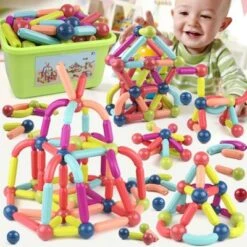 Enbaoxin 130Stk Magnetische Stick Lernspielzeug Lustiges Magnetspielzeug Für Kinder 6 Enbaoxin 130Stk Magnetische Stick Lernspielzeug Lustiges Magnetspielzeug Für Kinder -Billiges Spielzeug Geschäft 31257192 04