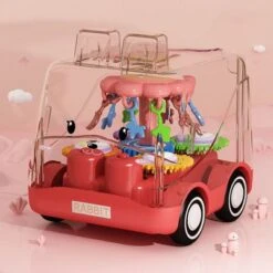 Epik Trägheits-Spielzeugauto Für Kinder Cartoon Clear Gears Drop Resistant Bus Auto