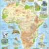 Larsen Rahmen-Puzzle, 63 Teile, 36x28 Cm, Afrika (physisch)