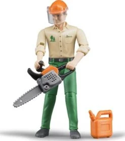 Bruder 60030 Profi-Serie Bworld Forstarbeiter Mit Zubehör 1:16