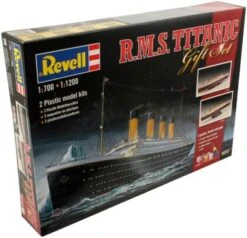 Geschenkset R.M.S. Titanic, Revell Modellbausatz Mit Basiszubehör Im Maßstab 1:700 & 1:1200, 172 Teile, 38,5 + 22,3 Cm -Billiges Spielzeug Geschäft 4171724 05