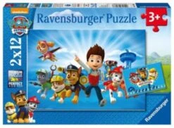 Ravensburger 2er Set Puzzle, Je 12 Teile, 26x18 Cm, Ryder Und Die PAW Patrol