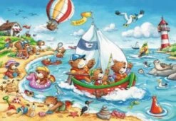 Ravensburger 2er Set Puzzle, Je 24 Teile, 26x18 Cm, Urlaub Am Meer -Billiges Spielzeug Geschäft 9460508 03