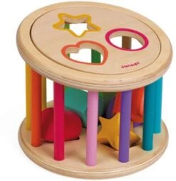 Janod Holz-Sortierspiel Rolltrommel