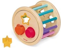 Janod Holz-Sortierspiel Rolltrommel -Billiges Spielzeug Geschäft 9611542 03