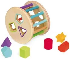 Janod Holz-Sortierspiel Rolltrommel -Billiges Spielzeug Geschäft 9611542 04